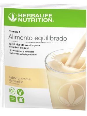 Batido F1 Sobres Crema de Vainilla - Paquete 7 unidades